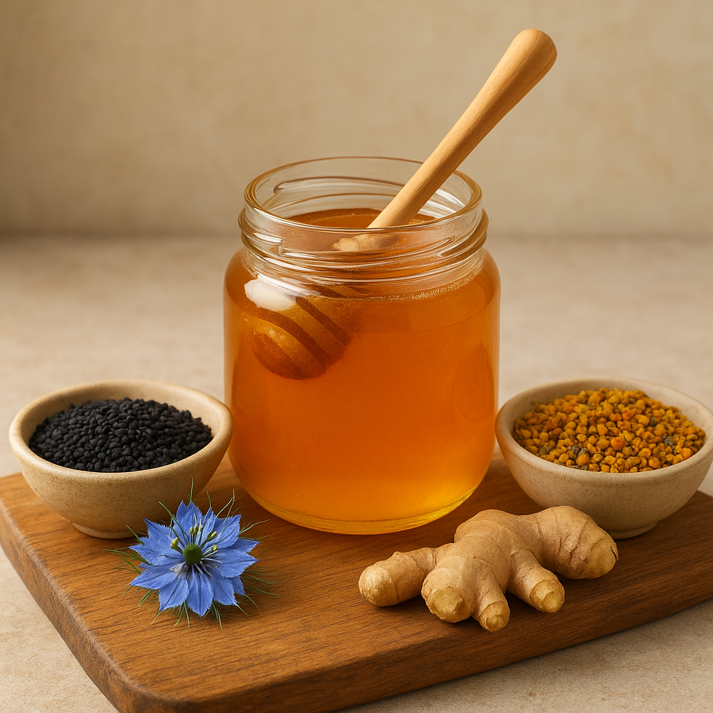 Lot de 3 miels bio bienfaisants